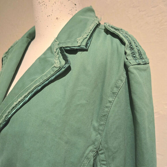 Vintage Ben Sherman "Too Much 2 Young" XL Embellished Military Jacket Punk Ska - Picture 5 of 16